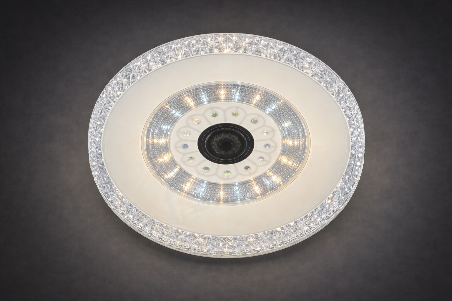 Plafonnier LED Design Effet Cristal – Éclairage Moderne