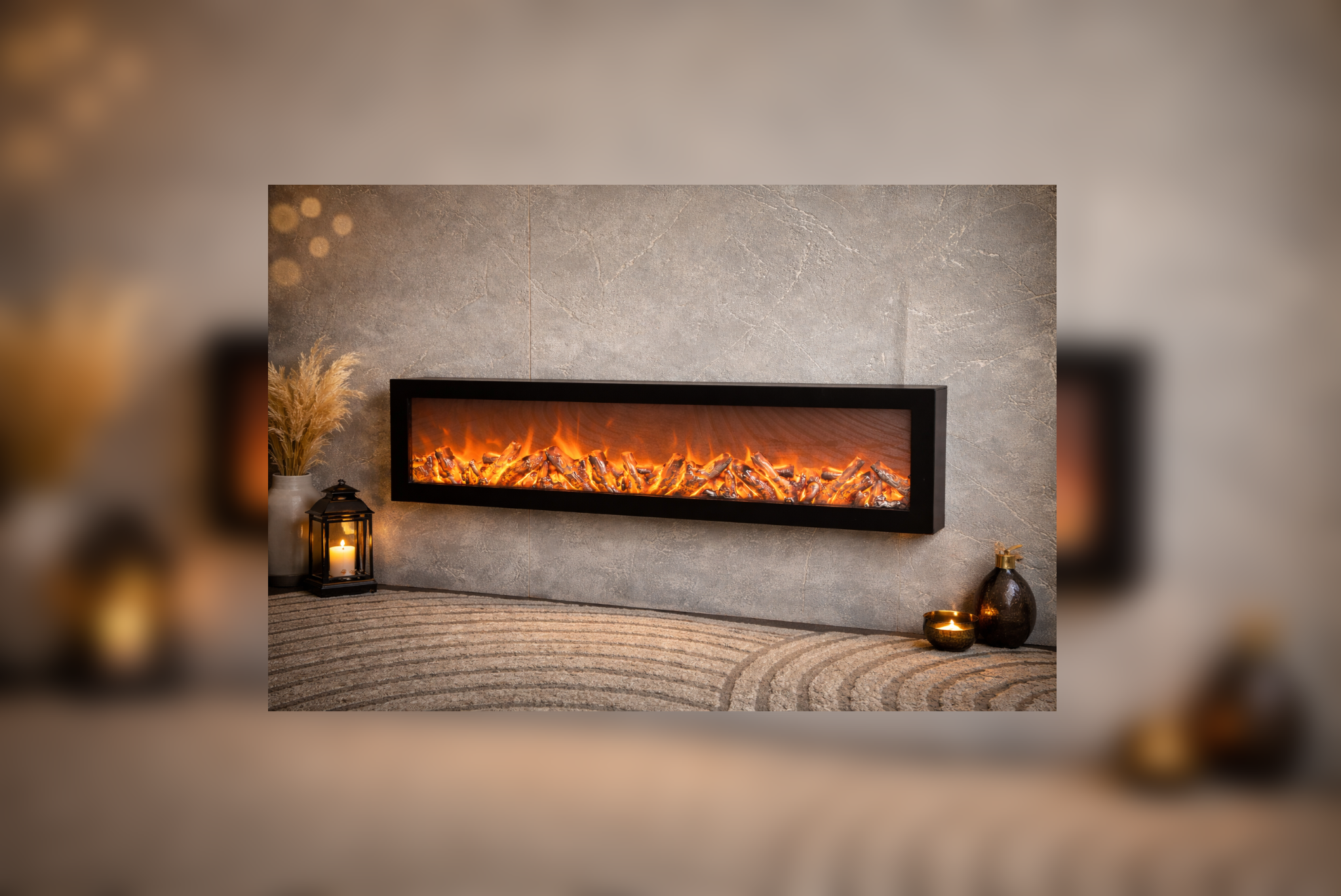 Cheminée électrique design ultra-moderne – L’ambiance feu de bois sans contraintes